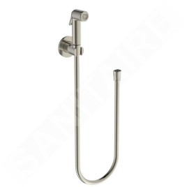 Ideal Standard Idealspray - Douchette de bidet avec support et flexible, acier B0595GN