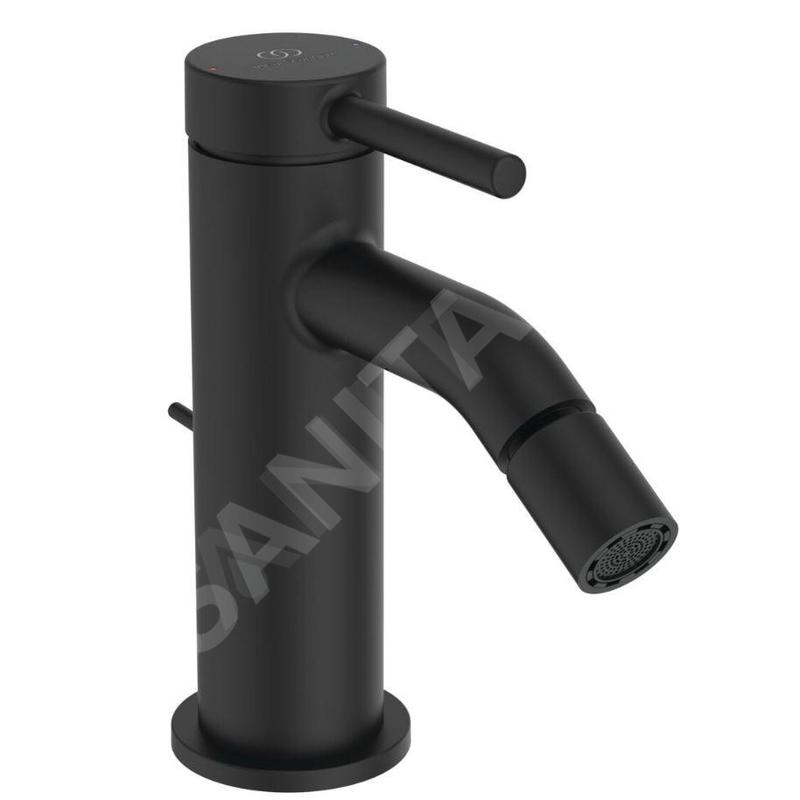 Ideal Standard Ceraline Nuovo - Mitigeur bidet avec bec, noir soyeux BD765XG