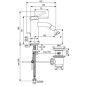 Ideal Standard Ceraline Nuovo - Mitigeur bidet avec bec, noir soyeux BD765XG