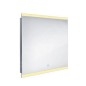 Nimco Miroirs - Miroir avec cadre éclairage LED, 800x700 mm, aluminium ZP 12003V