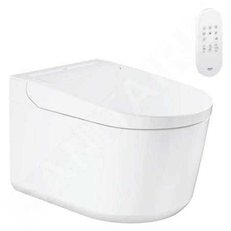 Grohe Senesia - Bidet électronique avec céramique, sans rebord, Triple Vortex, HyperClean, blanc alpin 36507SH0