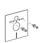 Geberit Duofix - Kit de réduction du bruit pour WC suspendu et bidet suspendu 156.050.00.1