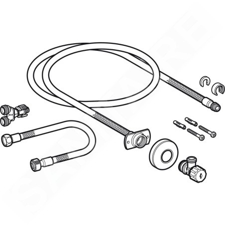 Geberit AquaClean - Kit de pour réservoirs d'eau encastrables 8/12 cm 249.801.00.1