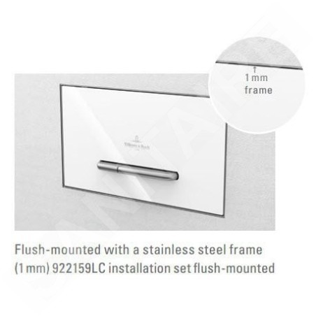 Villeroy & Boch ViConnect - kit d'installation pour montage sous enduit, inox 922159LC
