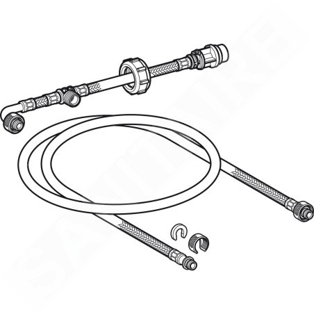 Geberit AquaClean - Kit de raccordement d'eau pour réservoirs à encaster 12/15 cm 147.020.00.1