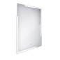 Nimco Miroirs - Miroir avec cadre éclairage LED, 600x800 mm, aluminium ZP 14002V Nimco Miroirs - Miroir avec cadre éclairage LED, 600x800 mm, aluminium ZP 14002V