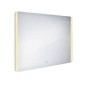 Nimco Miroirs - Miroir dans un cadre avec éclairage LED, 900x700 mm, aluminium ZP 17004V Nimco Miroirs - Miroir dans un cadre avec éclairage LED, 900x700 mm, aluminium ZP 17004V