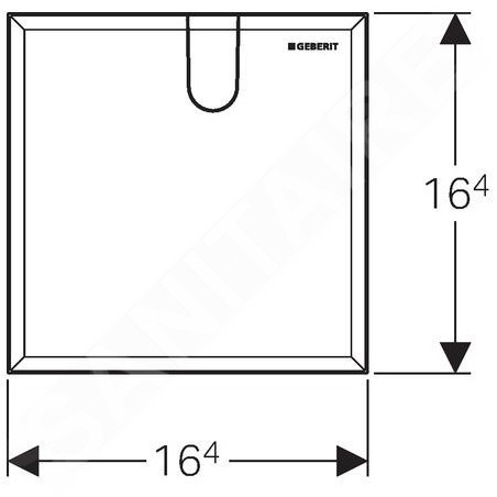 Geberit Accessoires - Plaque de couverture pour robinetteries de lavabo avec module fonctionnel à encastrer 116.425.11.1