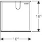 Geberit Accessoires - Plaque de couverture pour robinetteries de lavabo avec module fonctionnel à encastrer 116.425.11.1 Geberit Accessoires - Plaque de couverture pour robinetteries de lavabo avec module fonctionnel à encastrer 116.425.11.1
