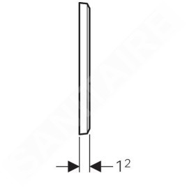 Geberit Accessoires - Plaque de couverture pour robinetteries de lavabo avec module fonctionnel à encastrer 116.425.11.1