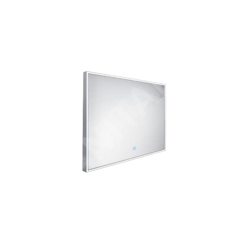 Nimco Miroirs - Miroir dans un cadre avec éclairage LED, 900x700 mm, aluminium ZP 13019V Nimco Miroirs - Miroir dans un cadre avec éclairage LED, 900x700 mm, aluminium ZP 13019V