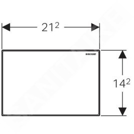 Geberit Omega70 - Plaque de recouvrement Omega 115.082.00.1