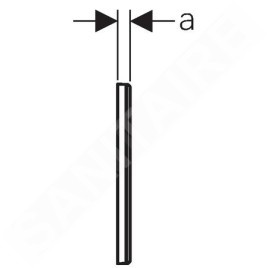 Geberit Omega70 - Plaque de recouvrement Omega 115.082.00.1