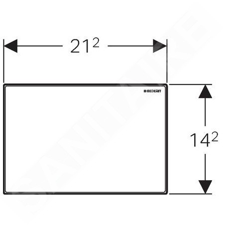 Geberit Omega70 - Plaque de recouvrement Omega 115.082.SI.1