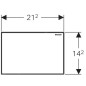 Geberit Omega70 - Plaque de recouvrement Omega 115.082.SI.1