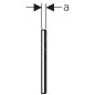 Geberit Omega70 - Plaque de recouvrement Omega 115.082.SI.1