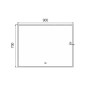 Nimco Miroirs - Miroir dans un cadre avec éclairage LED, 900x700 mm, aluminium ZP 13019V Nimco Miroirs - Miroir dans un cadre avec éclairage LED, 900x700 mm, aluminium ZP 13019V