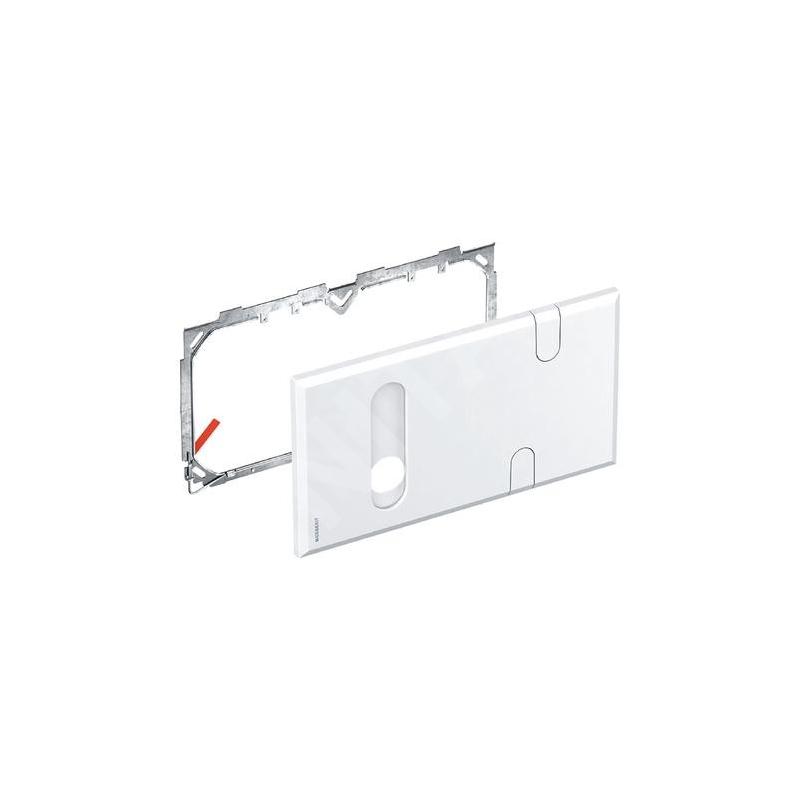 Geberit Accessoires - Plaque de recouvrement pour mitigeurs de lavabo avec boîte de fonction et arrêt d'odeur encastré Geberit Accessoires - Plaque de recouvrement pour mitigeurs de lavabo avec boîte de fonction et arrêt d'odeur encastré