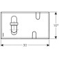 Geberit Accessoires - Plaque de recouvrement pour mitigeurs de lavabo avec boîte de fonction et arrêt d'odeur encastré Geberit Accessoires - Plaque de recouvrement pour mitigeurs de lavabo avec boîte de fonction et arrêt d'odeur encastré