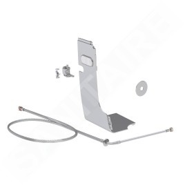 Geberit AquaClean - Kit de raccordement d'eau encastré 8/12 cm, chrome brillant 147.030.21.1