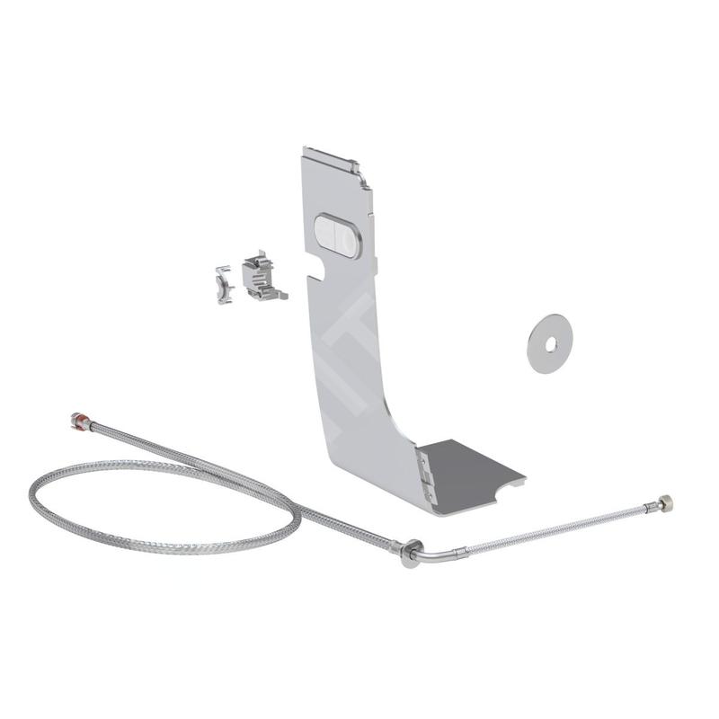 Geberit AquaClean - Kit de raccordement d'eau encastré 8/12 cm, chrome brillant 147.030.21.1