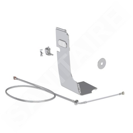 Geberit AquaClean - Kit de raccordement d'eau encastré 8/12 cm, chrome brillant 147.030.21.1