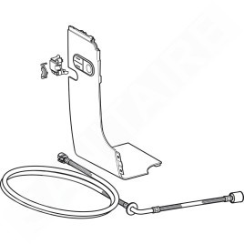 Geberit AquaClean - Kit de raccordement d'eau encastré 8/12 cm, chrome brillant 147.030.21.1