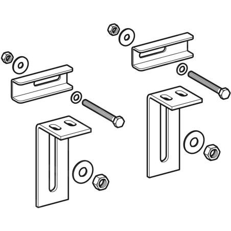 Geberit Accessoires - Kit de montage pour élément sanitaire Monolith pour WC, destiné à être monté sur la tige filetée existant