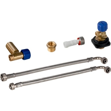 Geberit Accessoires - Kit de raccordement d'eau par arrière au centre, pour élément sanitaire Monolith pour WC, 114 cm