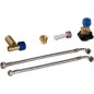 Geberit Accessoires - Kit de raccordement d'eau par arrière au centre, pour élément sanitaire Monolith pour WC, 114 cm
