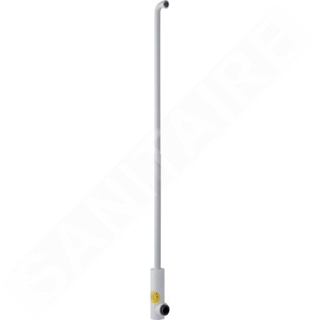 Geberit Accessoires - Kit de coude de chasse 90°, extensible, avec coquilles d'évidement et bouchon de protection 119.611.16.1
