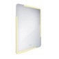 Nimco Miroirs - Miroir avec cadre éclairage LED, 600x800 mm, aluminium ZP 15002V Nimco Miroirs - Miroir avec cadre éclairage LED, 600x800 mm, aluminium ZP 15002V