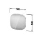 Duravit Zencha - Miroir avec éclairage LED, 500x500x50 mm, blanc mat ZE7055000000000