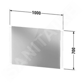 Duravit Ketho.2 - Miroir avec éclairage LED, 700x1000x33 mm K27073000000000