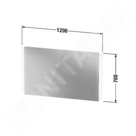 Duravit Ketho.2 - Miroir avec éclairage LED, 700x1200x33 mm K27074000000000