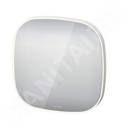 Duravit Zencha - Miroir avec éclairage LED, 700x700x50 mm, blanc mat ZE7066000000000