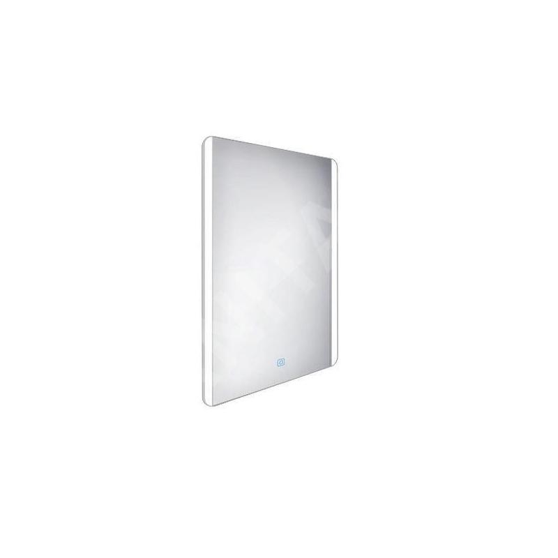 Nimco Miroirs - Miroir avec cadre éclairage LED, 600x800 mm, aluminium ZP 17002V