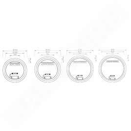 Ravak Orbit - Miroir avec rétroéclairage LED, diamètre 600 mm X000001574