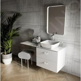 Ravak Strip - Miroir avec éclairage LED, 806x706 mm, blanc X000001567