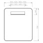 Ravak Strip - Miroir avec éclairage LED, 606x706 mm, noir X000001570 Ravak Strip - Miroir avec éclairage LED, 606x706 mm, noir X000001570