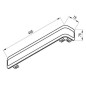 Ravak Balance - Porte-serviettes sous le comptoir, blanc X000001376