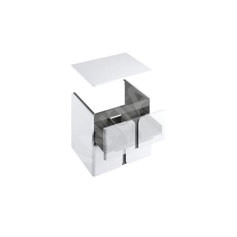 Ravak Balance - Plaque d'évier 800x465x16 mm, blanc brillant X000001371