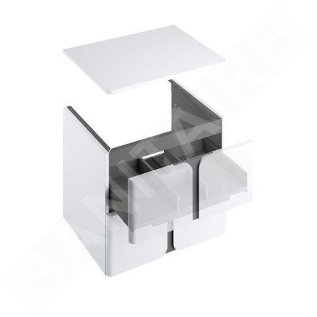 Ravak Balance - Plaque d'évier 800x465x16 mm, blanc brillant X000001371