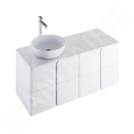 Ravak Balance - Plaque d'évier 1200x465x16 mm, blanc brillant X000001372