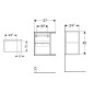 Geberit iCon - Armoire latérale 37x40x25 cm, ouverte, blanc brillant 502.324.01.1