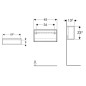 Geberit iCon - Armoire 45x23x13 cm, ouverte, chêne 502.322.JH.1