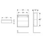 Geberit iCon - Armoire 45x47x13 cm, ouverte, chêne 502.323.JH.1
