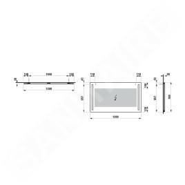 Laufen Lani - Miroir avec éclairage LED, 120x70 cm H4038561121441