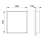 Keuco Plan - Miroir en cadre, 70x65 cm, aluminium 07895172000 Keuco Plan - Miroir en cadre, 70x65 cm, aluminium 07895172000