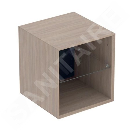 Geberit ONE - Armoire latérale, 450x492x470 mm, ouverte, chêne 505.079.00.5